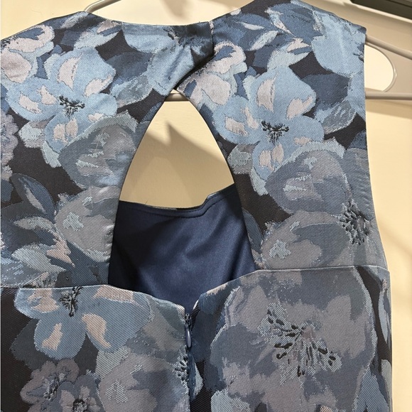 Alex Evenings Navy Floral A Line Mother of the Groom/Bride Dress - Picture 7 of 10